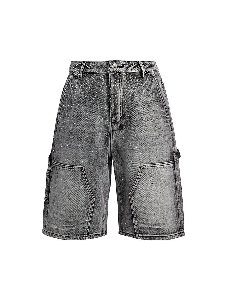 Men's Maxx Operator Konkrete Crystal Carpenter Shorts - Charcoal - Size 38