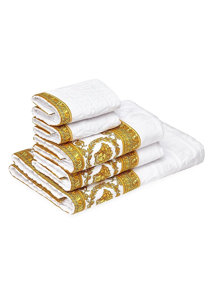 Monogram Barocco 5-Piece Towel Set - Black