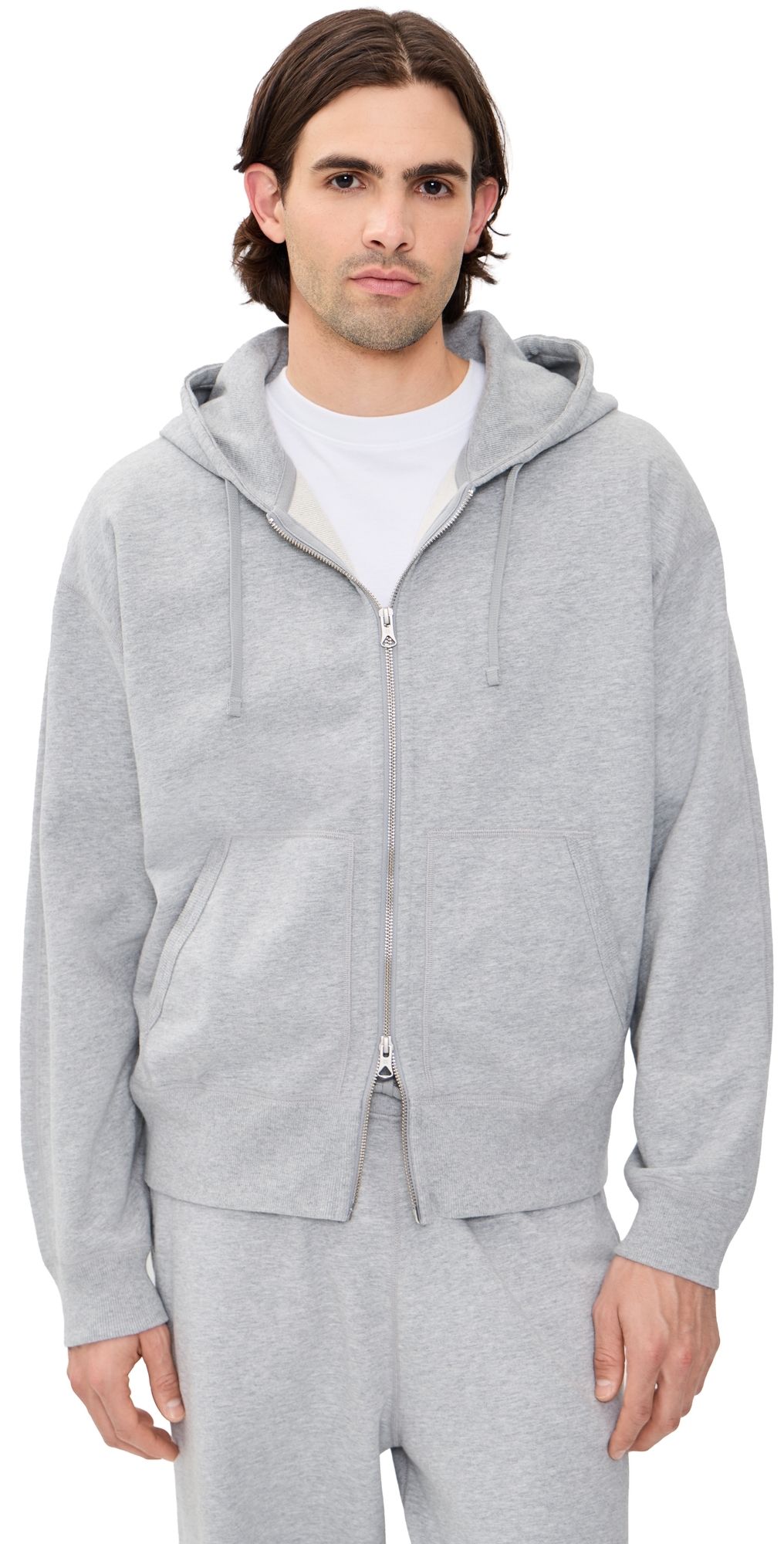 Reigning Champ Relaxed Zip Hoodie Hgrey XS