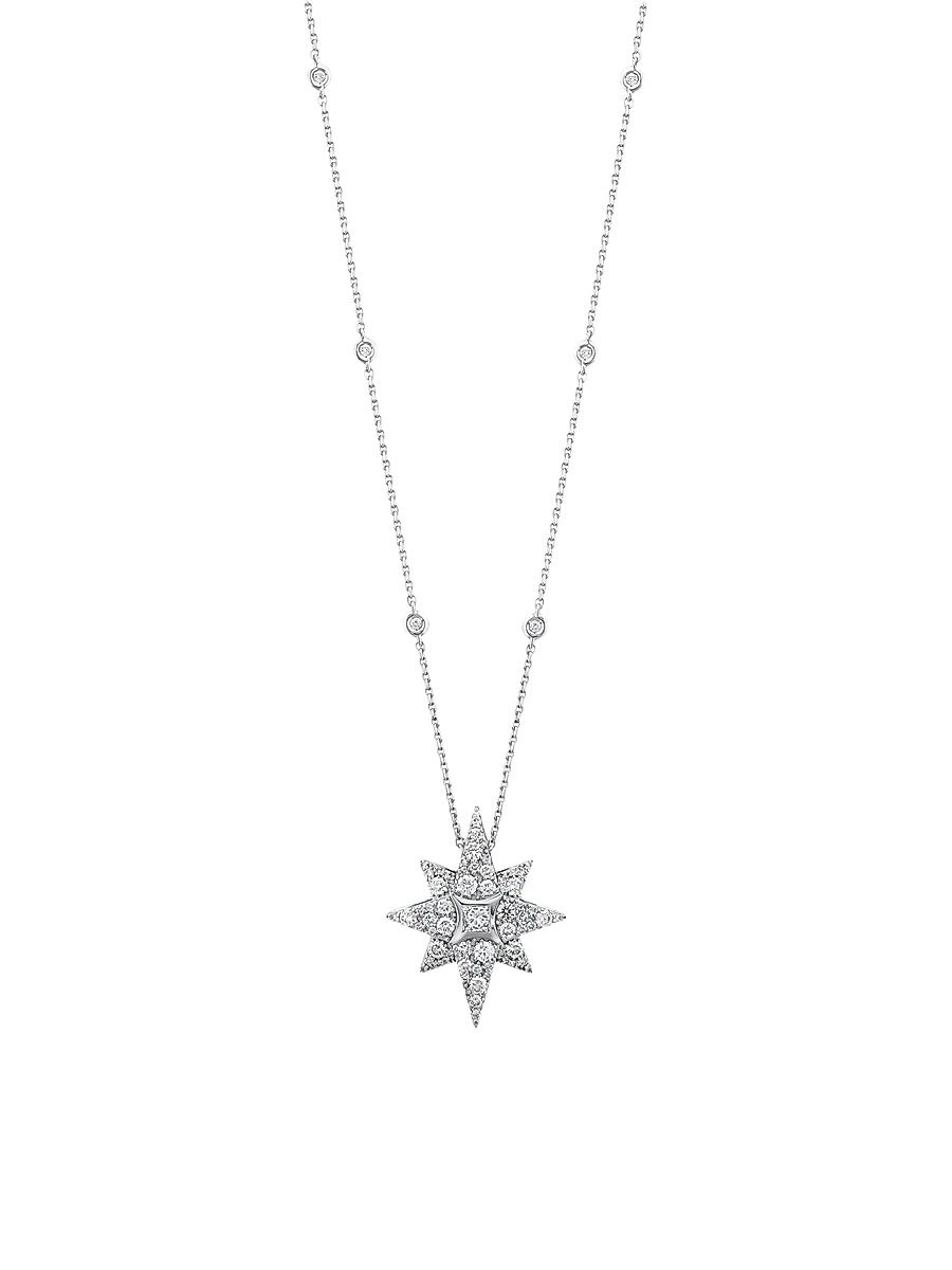 Women's Star Light Venus 18K White Gold & 0.40 TCW Diamond Necklace - White Gold