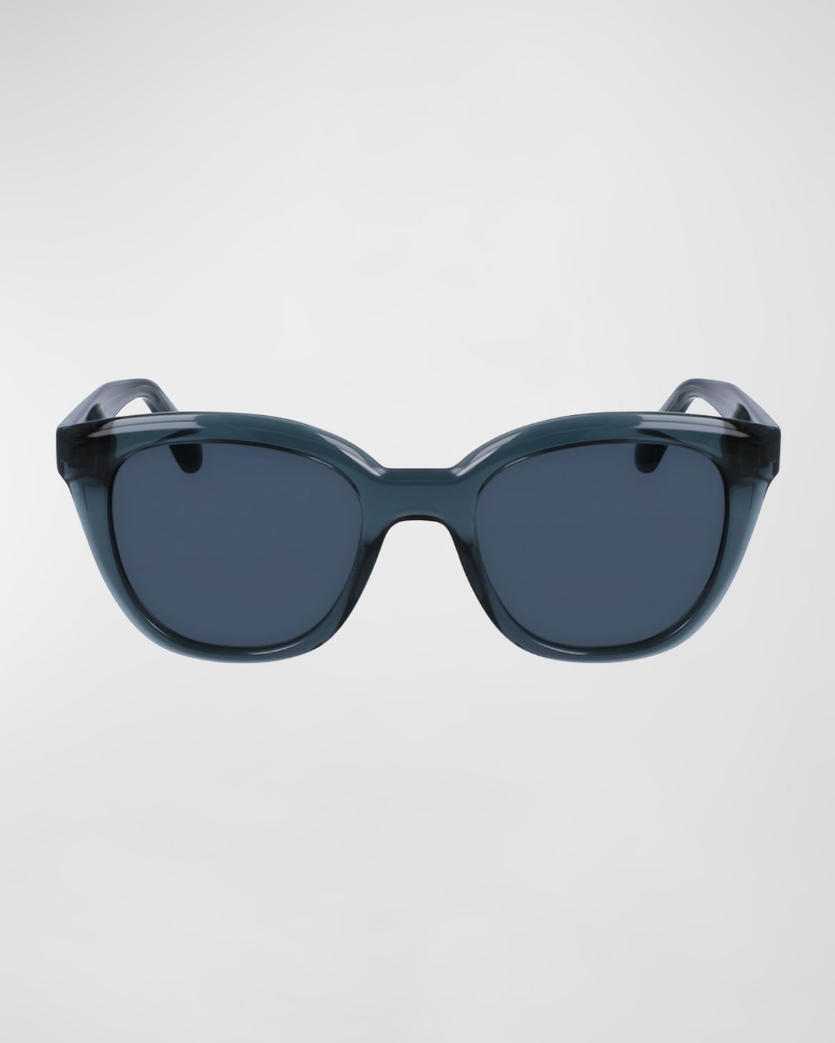 Logo Plastic Cat-Eye Sunglasses