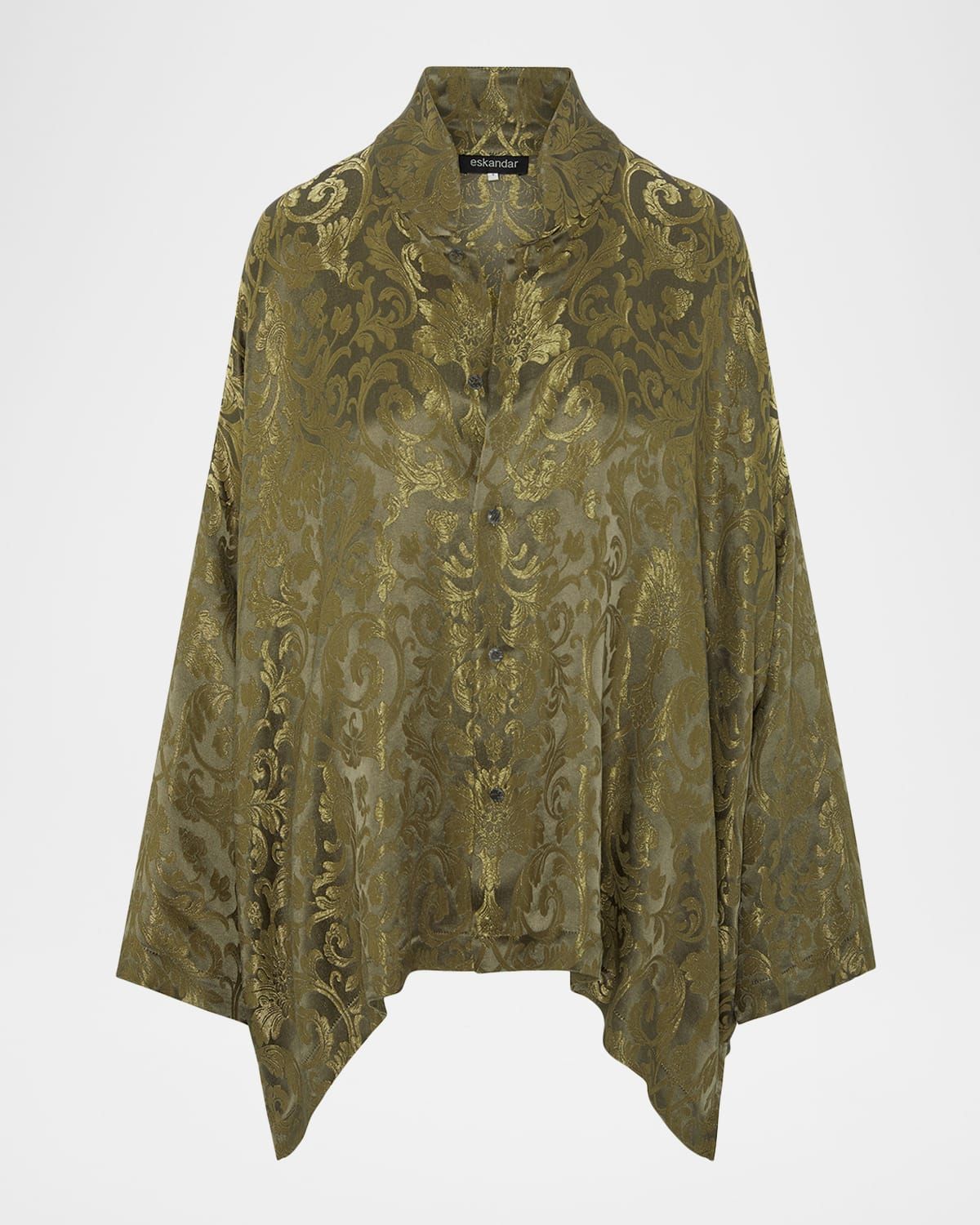 A-Line Metallic Brocade Shirt