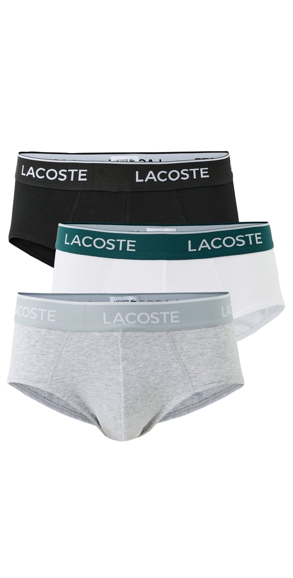 Lacoste Cotton Stretch Jersey Briefs 3 Pack Multi XXL