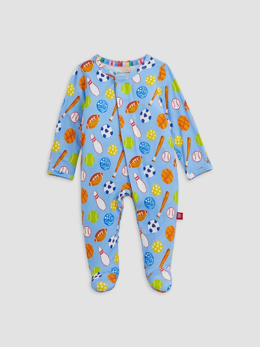 Unisex Baby's Sports-Print Footie - Multi - Size 18 Months