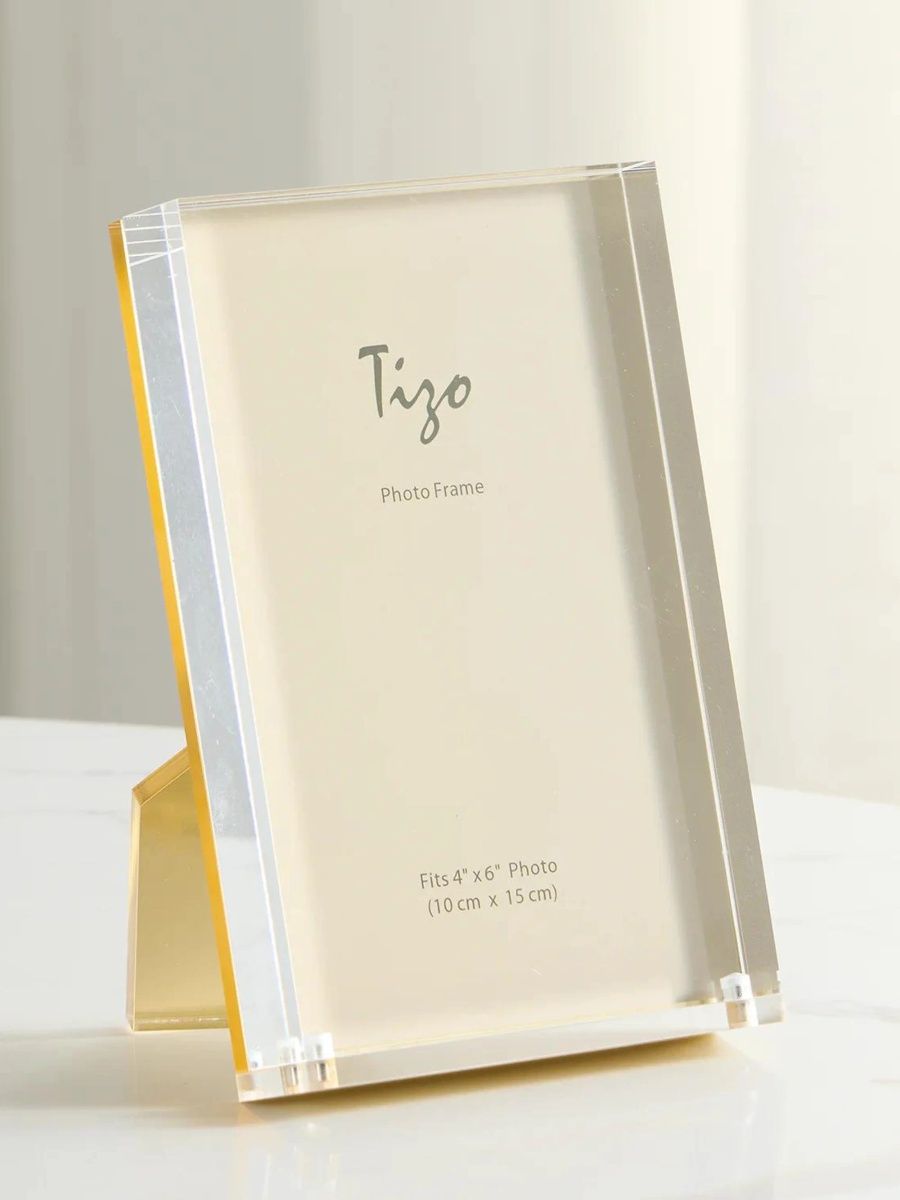 Tizo Acrylic Glass & Gold-Finish Photo Frame - Gold
