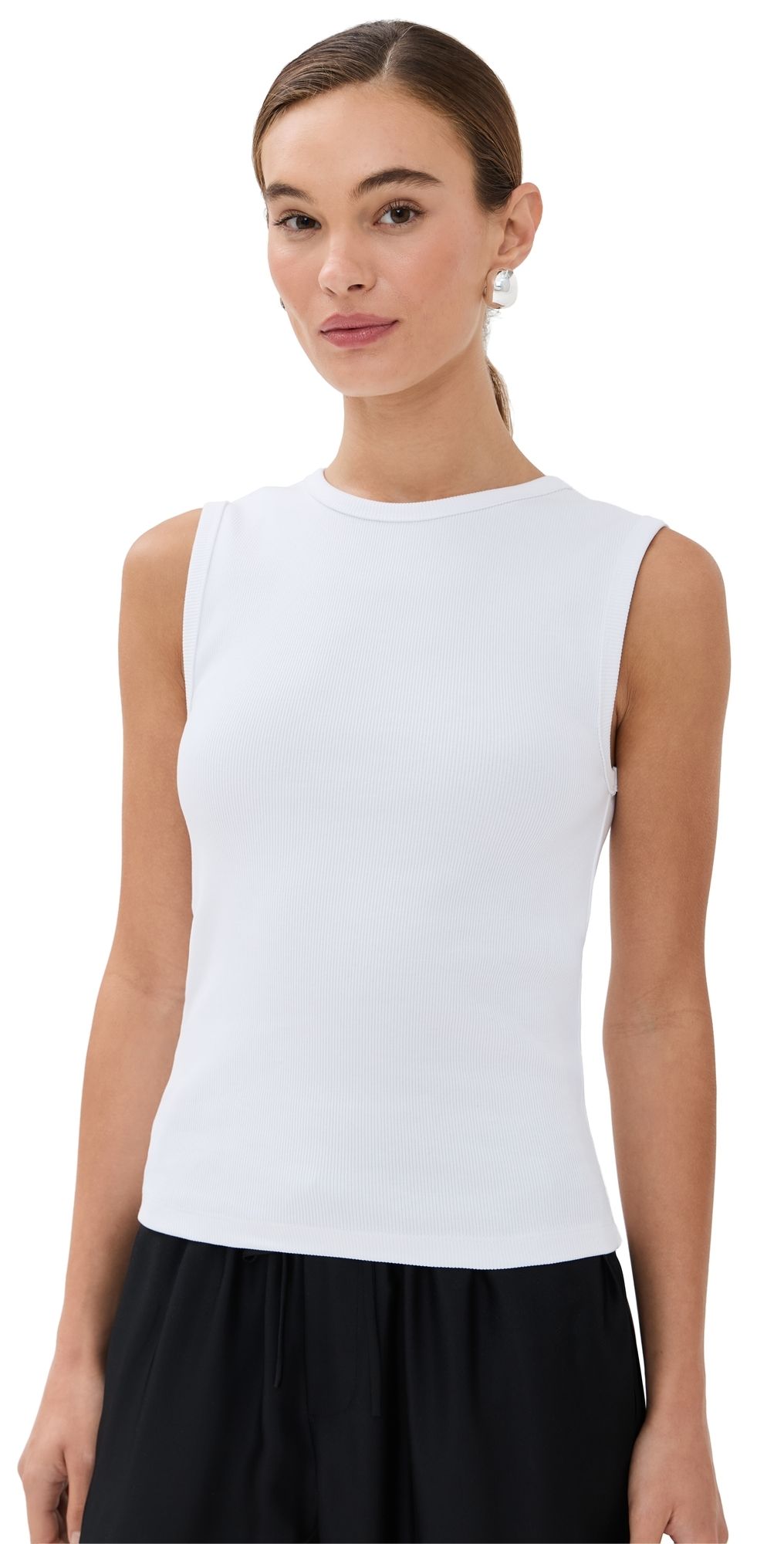 Róhe Dense Rib Tank Top Optic White 42