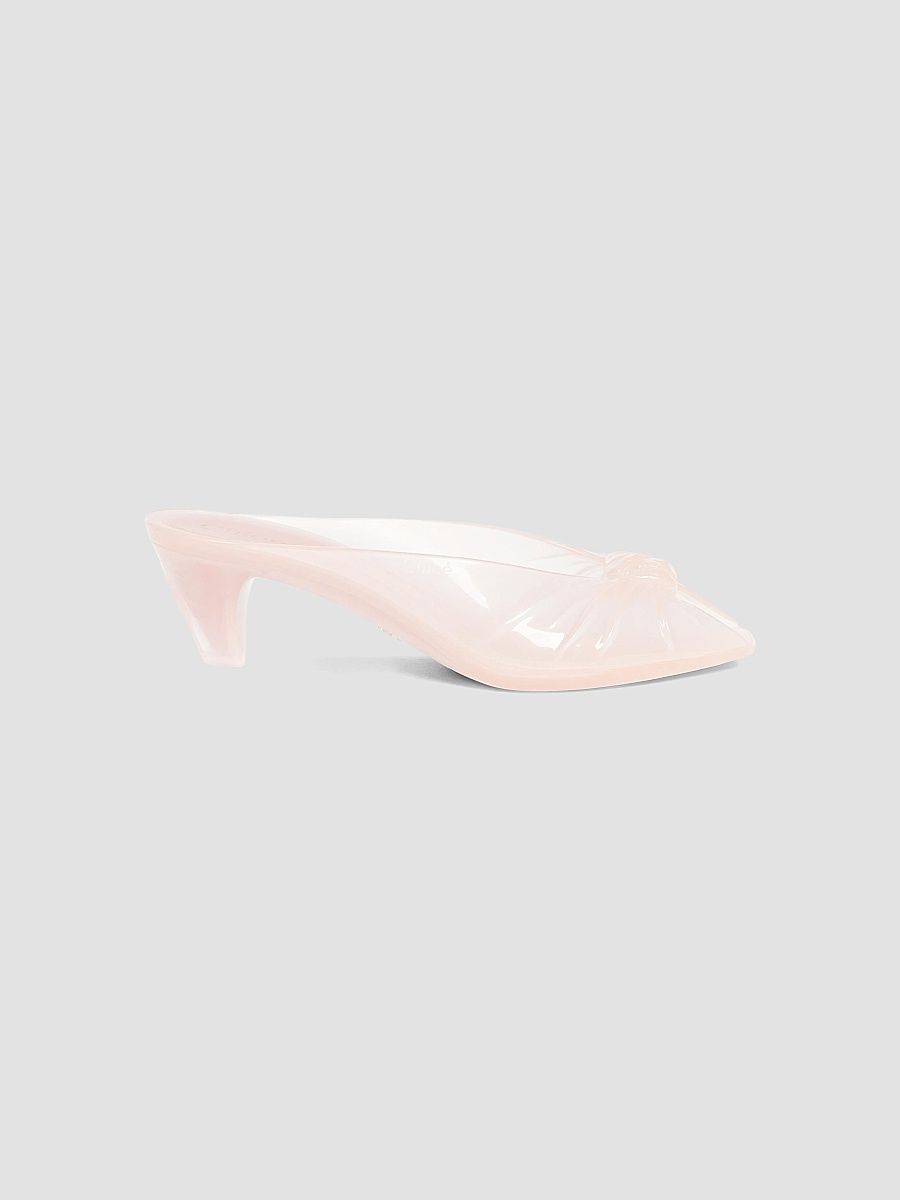 Women's Jelly Cone Heel Mules - Blush Pink - Size 11