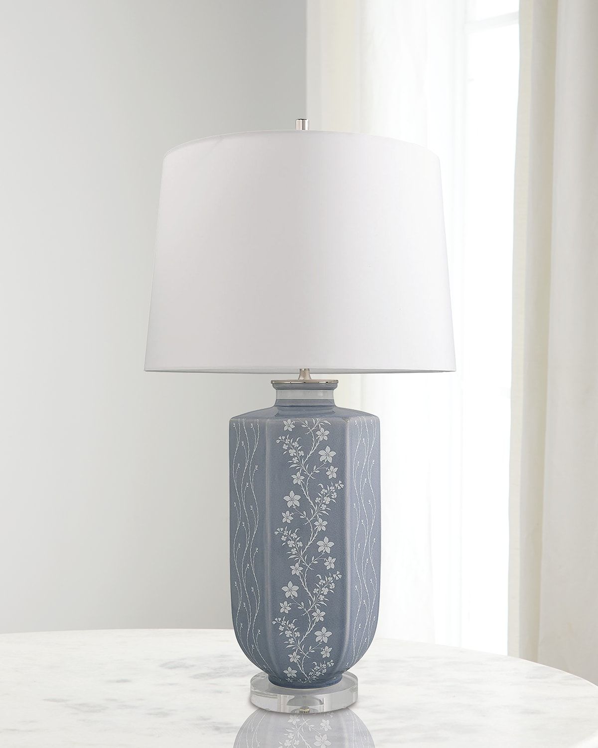 Floral Vine Stone 31" Table Lamp