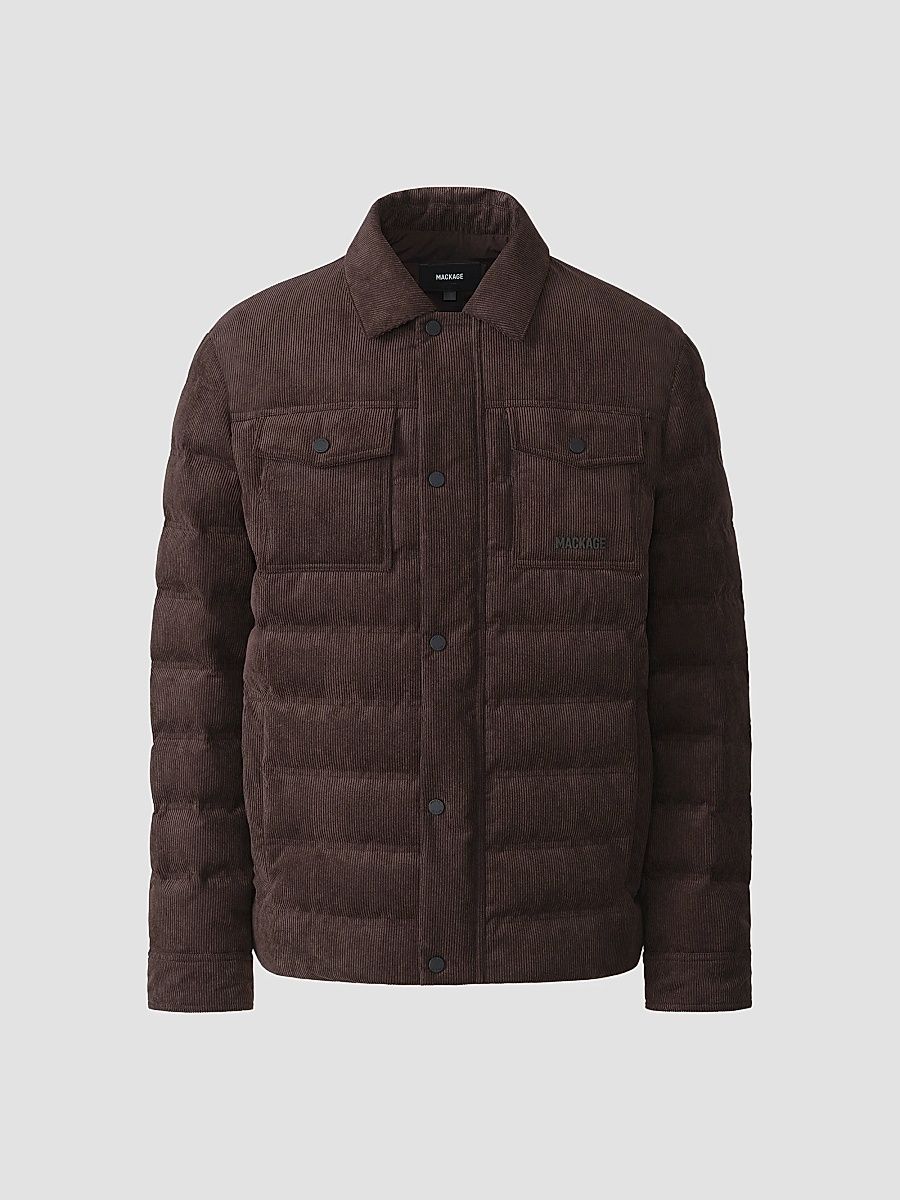 Mackage Men's Cohen Corduroy Jacket - Coffee - Size 38