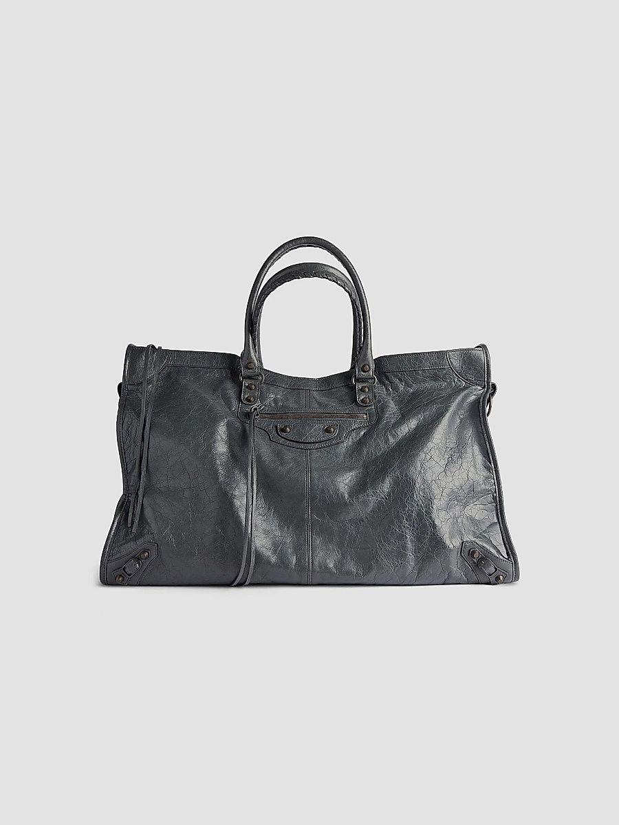 Balenciaga Men's Le City Travel Bag - Grey