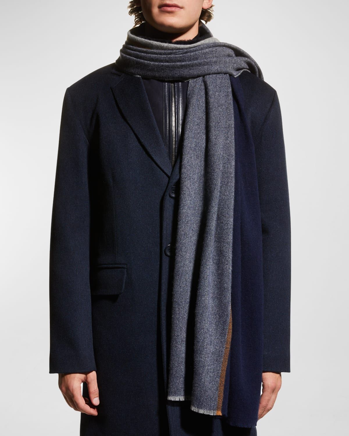 Men & apos;s Colorblock Cashmere Scarf