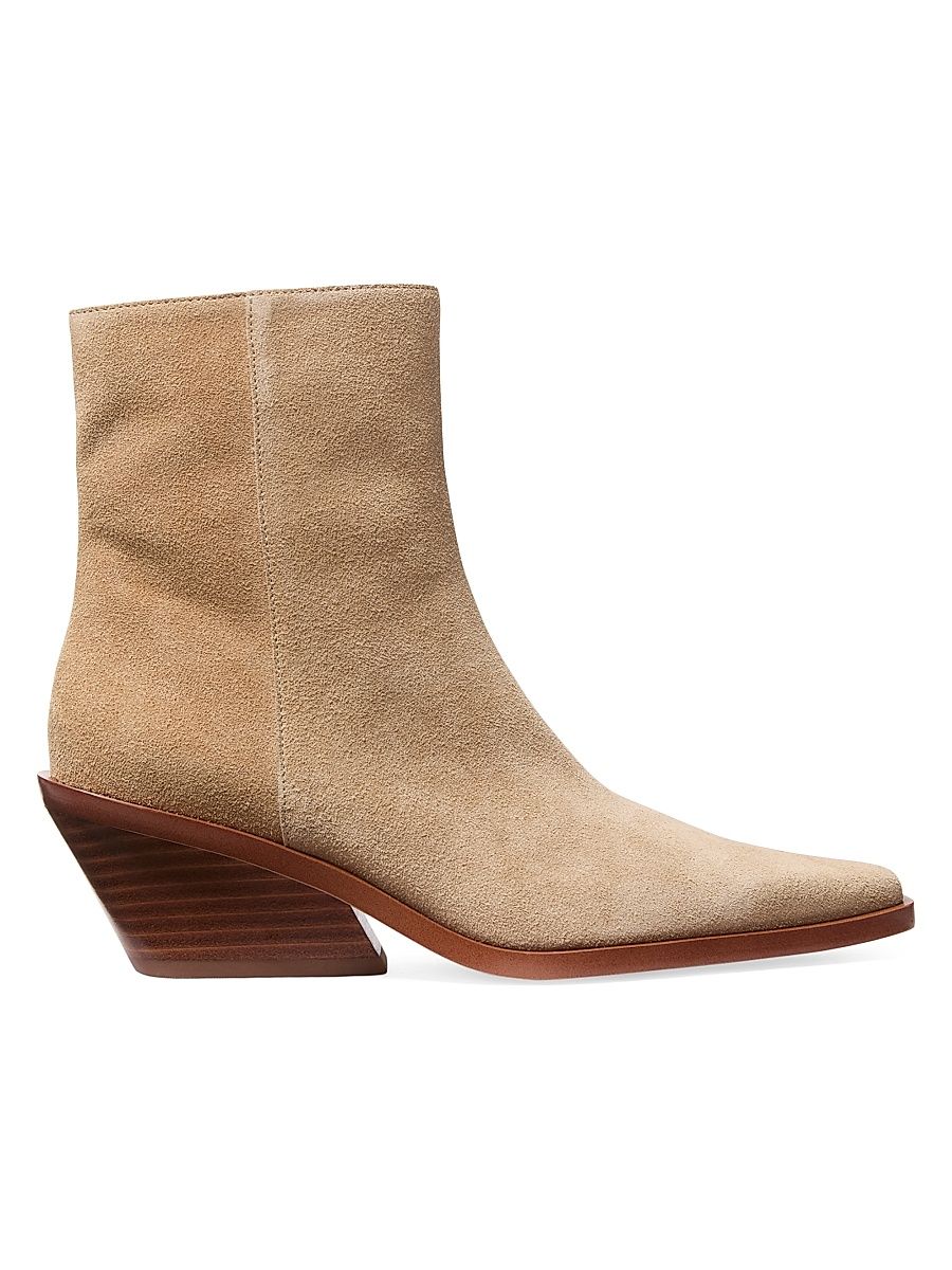 Women's Nash 50MM Suede Booties - Camel - Size 11