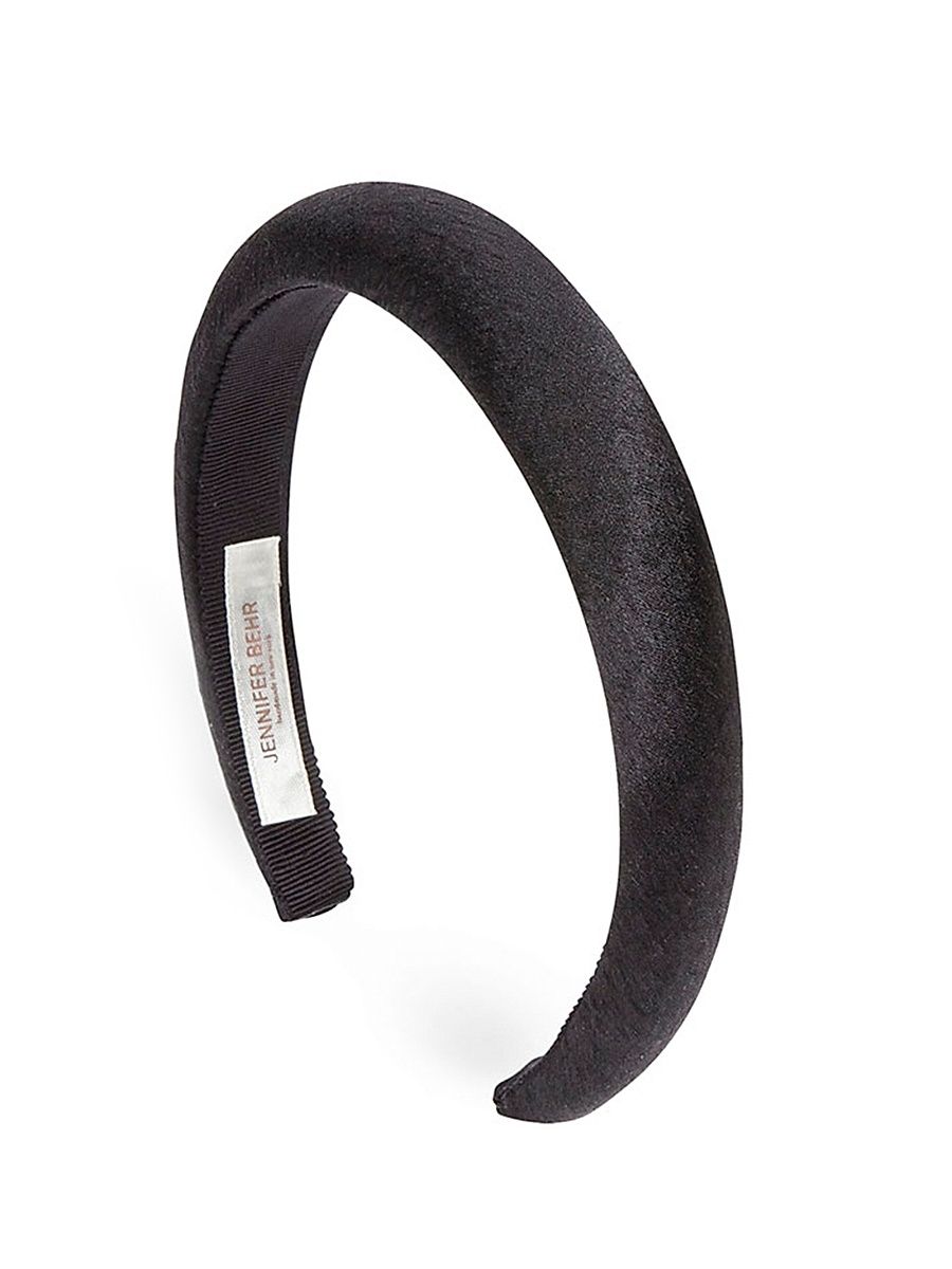 Women's Tori Headband In Satin - Black