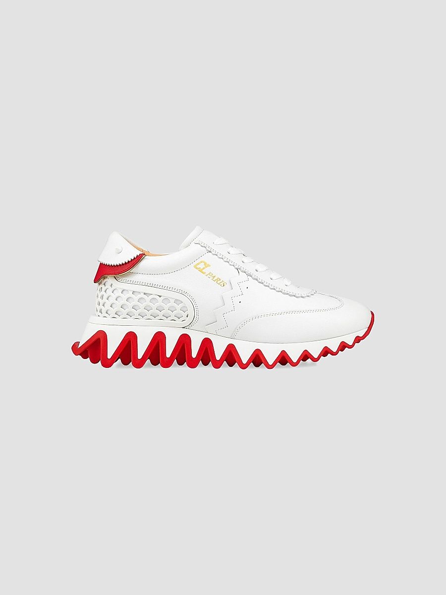 Christian Louboutin Women's Loubishark Woman Sneakers - Bianco - Size 9