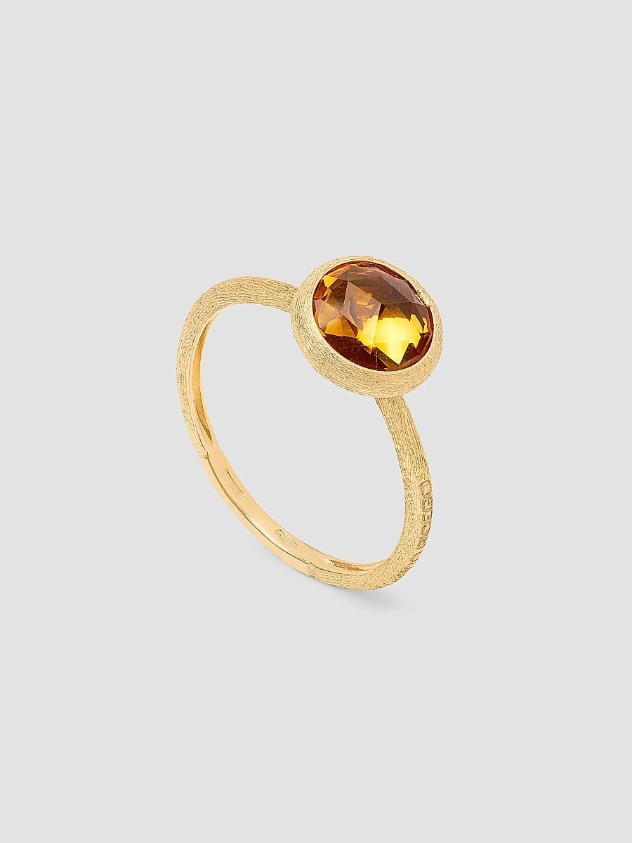 Women's Jaipur Color 18K Yellow Gold & Citrine Stackable Ring - Yellow Gold - Size 7