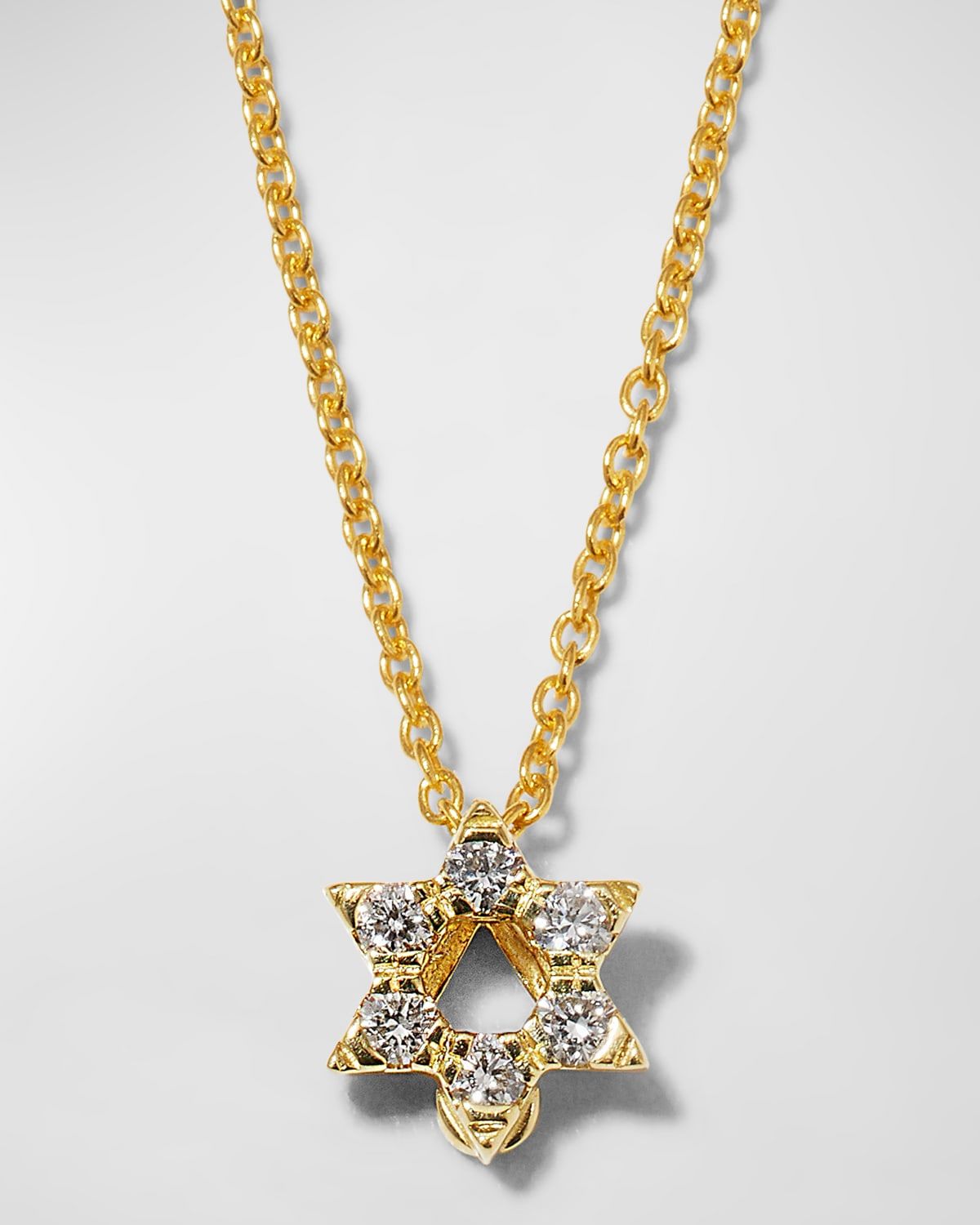 Diamond Star of David Necklace