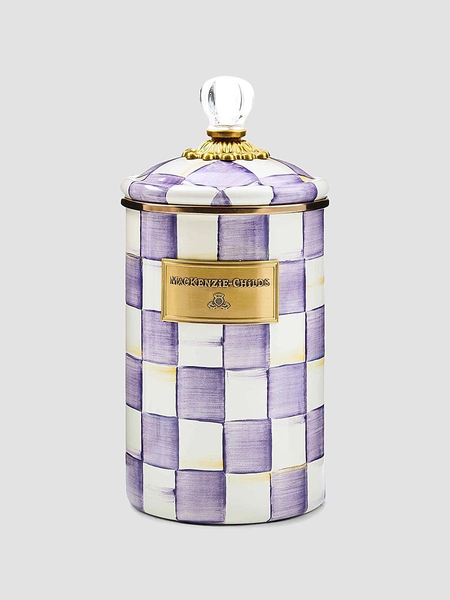 Violet Check Large Canister