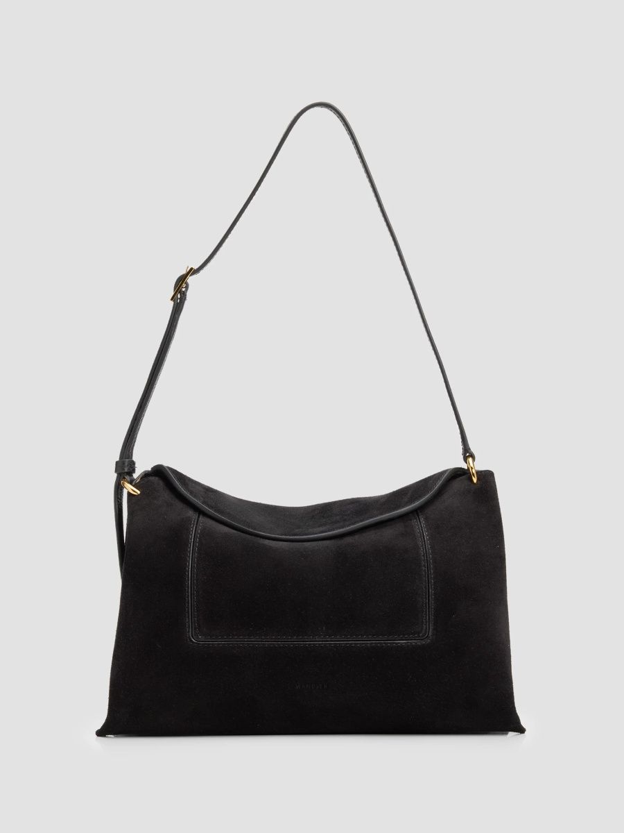 Wandler Women's Penelope Slouch Suede Shoulder Bag - Black Suede