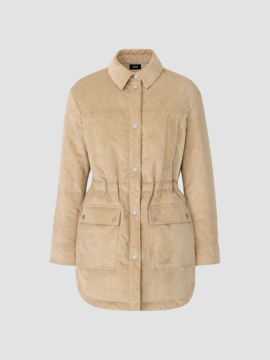 Mackage Women's Kaethe Corduroy Shirt Jacket - Light Camel - Size Large