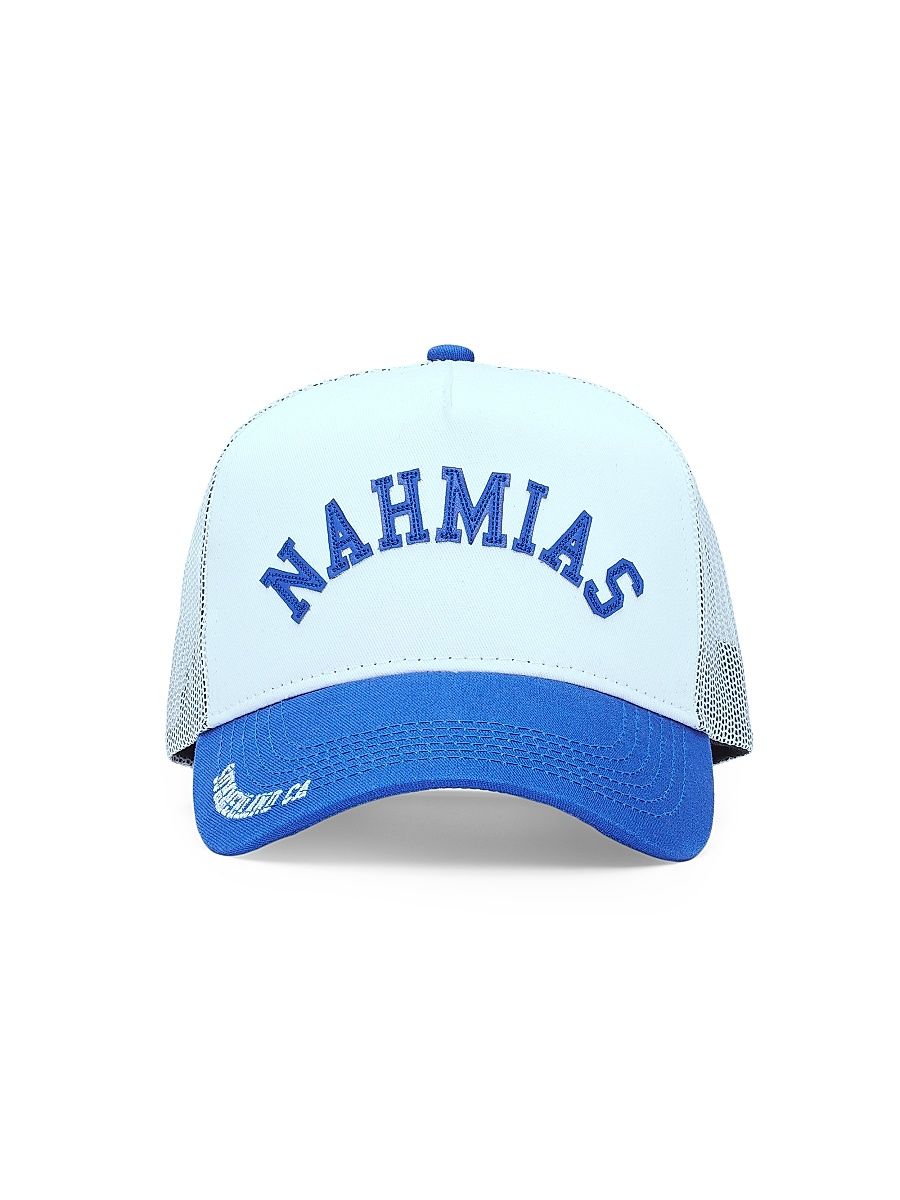 Men's Summerland Brim Trucker Hat - White Blue
