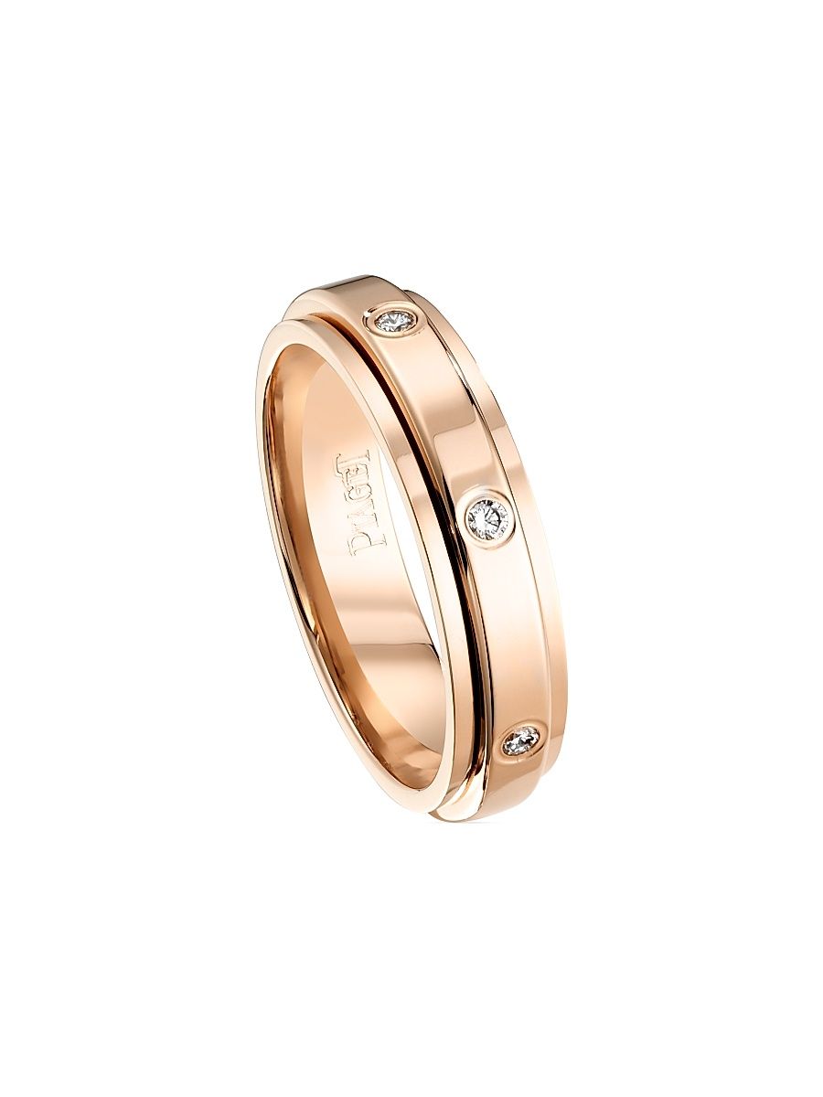 Women's Possession 18K Rose Gold & 0.13 TCW Diamond Wedding Band - Rose Gold - Size 6.75