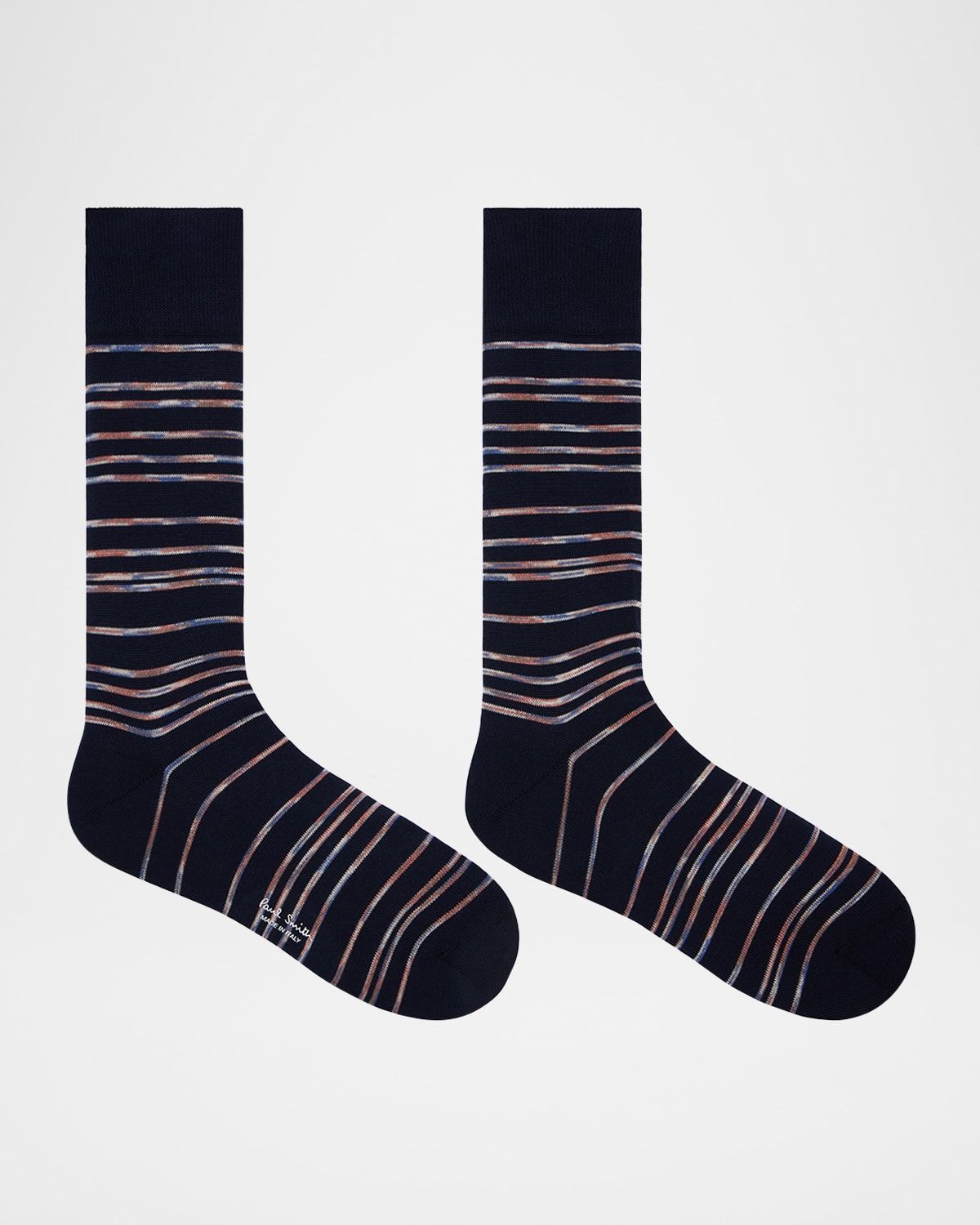 Men & apos;s Kew Multicolor Pinstripe Crew Socks