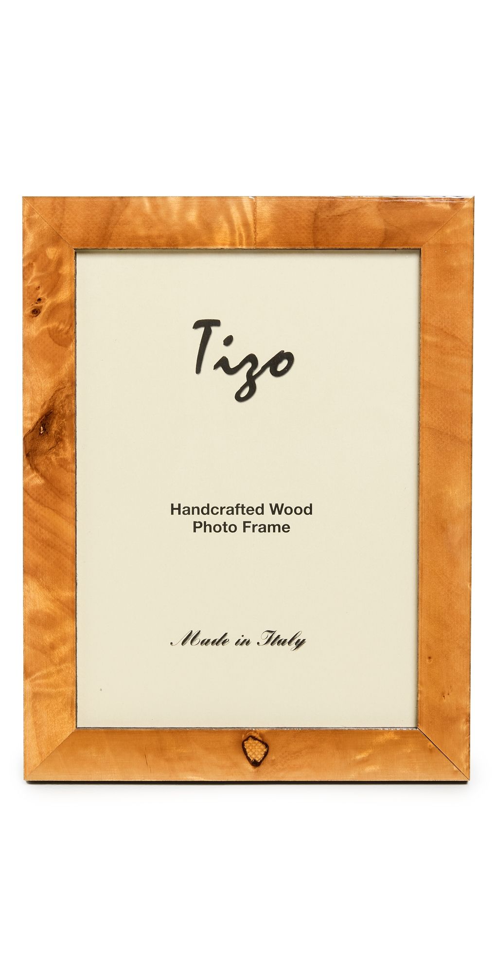 Tizo Design Italian Honey Burl Wood Frame 5x7 Honey Burl One Size