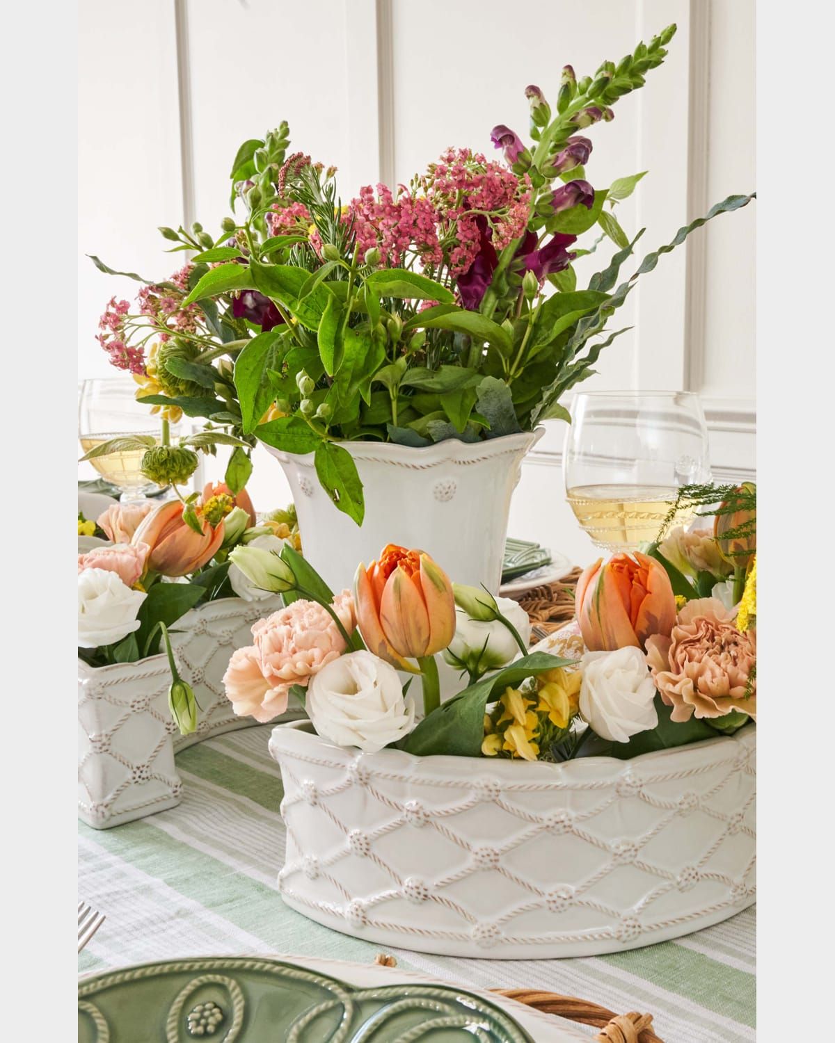 Berry & Thread Petite Parterre Garden Half-Circle Vases, Set of 2