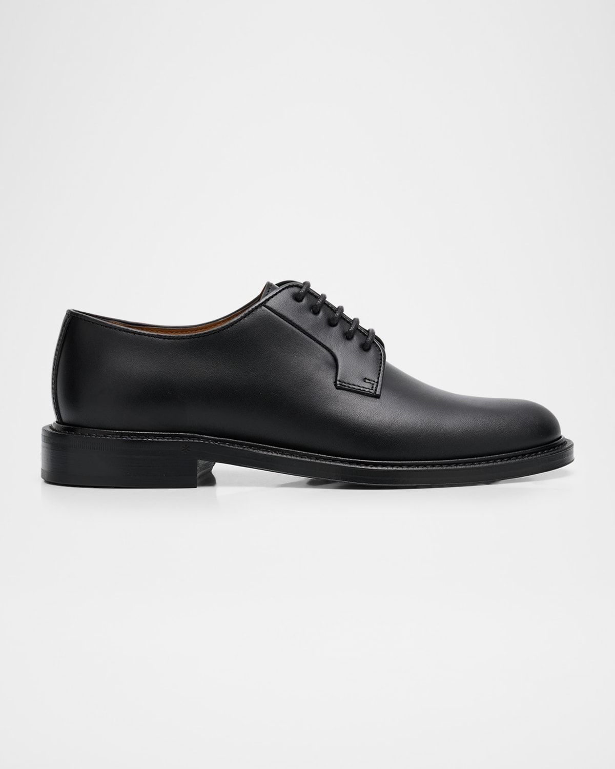 Men & apos;s Manor Leather Metal EKD-Heel Derby Shoes