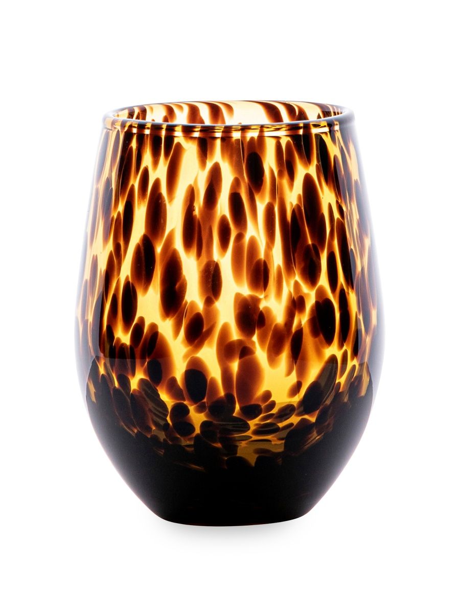 Juliska Puro Stemless Wine Glass - Brown