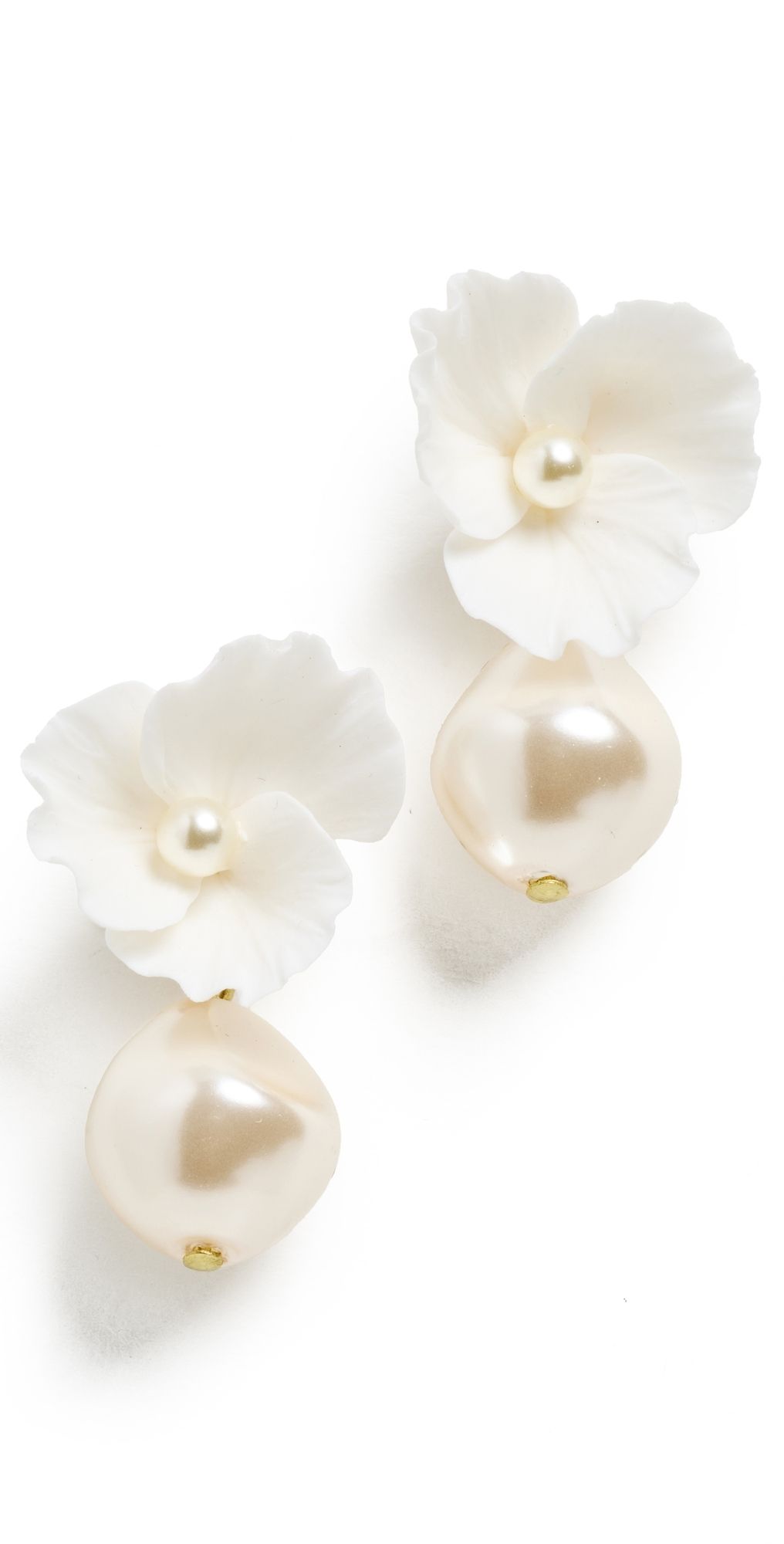 Jennifer Behr Clarabel Earrings Cream One Size