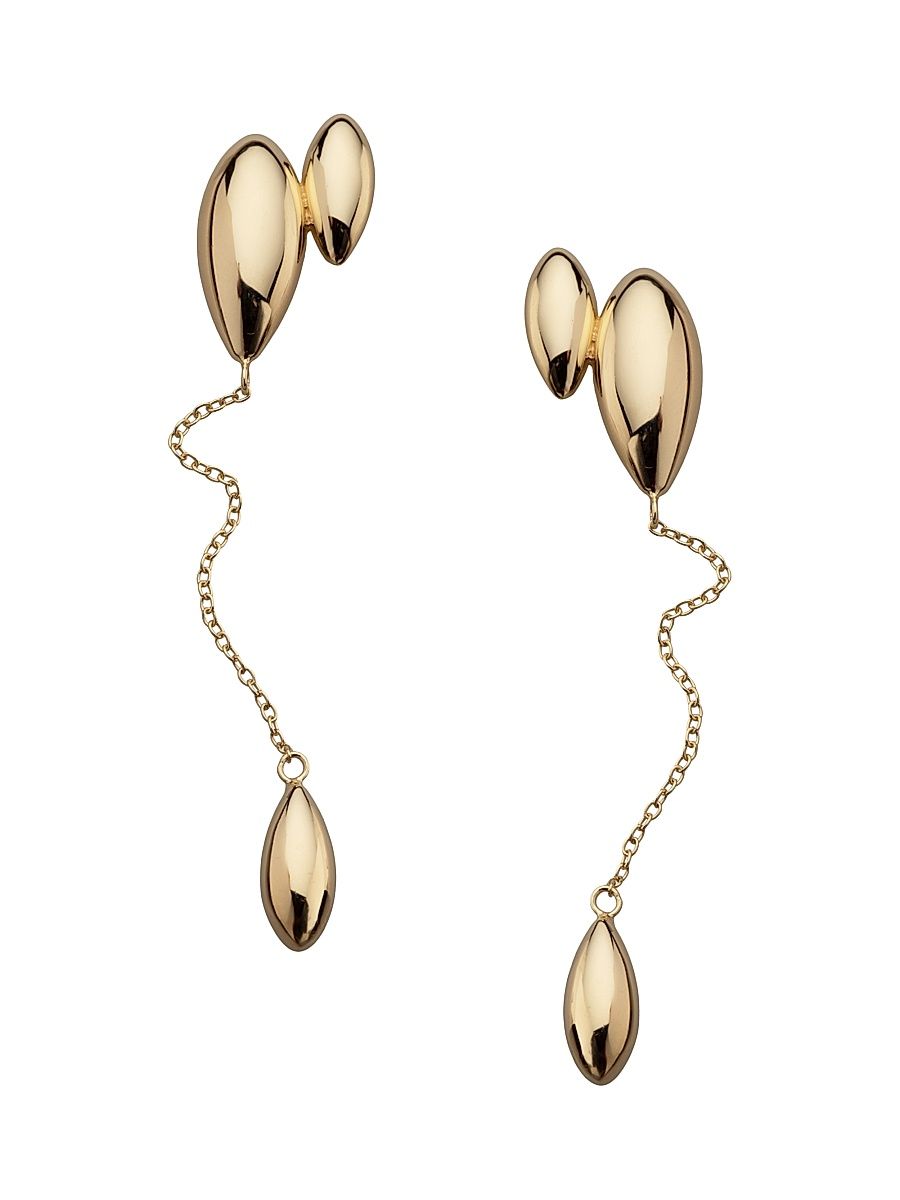 Women's Jerome 18K-Gold-Plated Chain Drop Earrings - Gold Vermeil