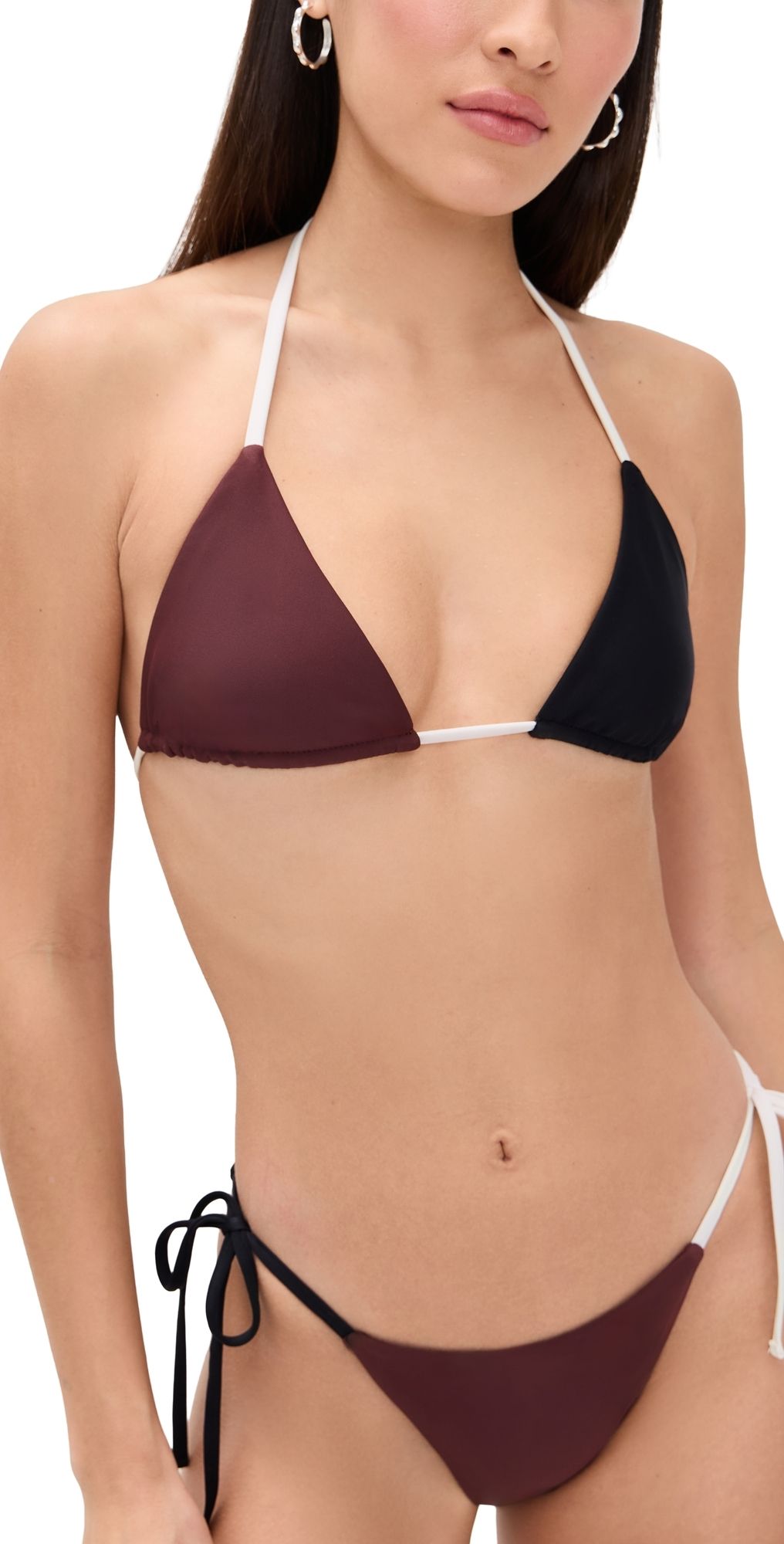 MIKOH Reine Bikini Top Bordeaux L
