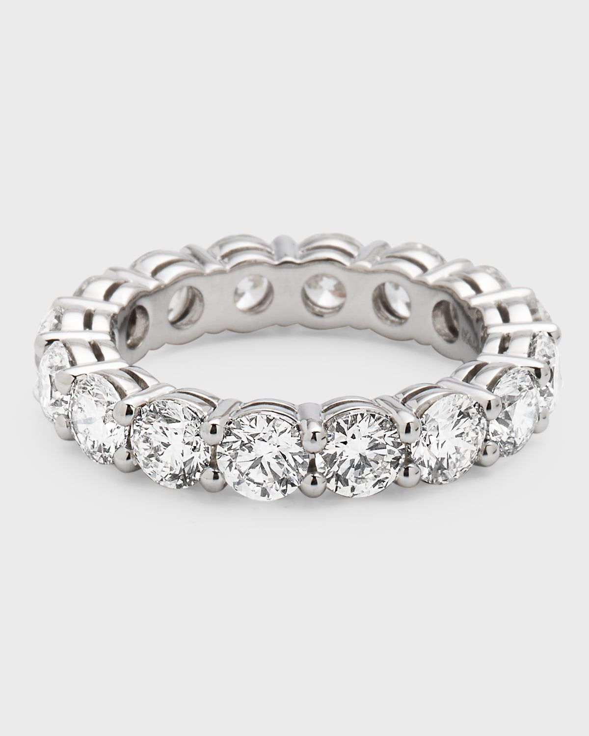 Platinum Round Diamond Eternity Ring