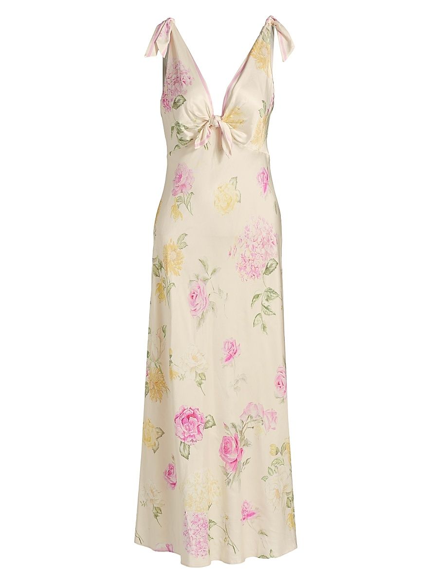 Women's Perri Floral Maxi Dress - Sunlit Rose - Size 6