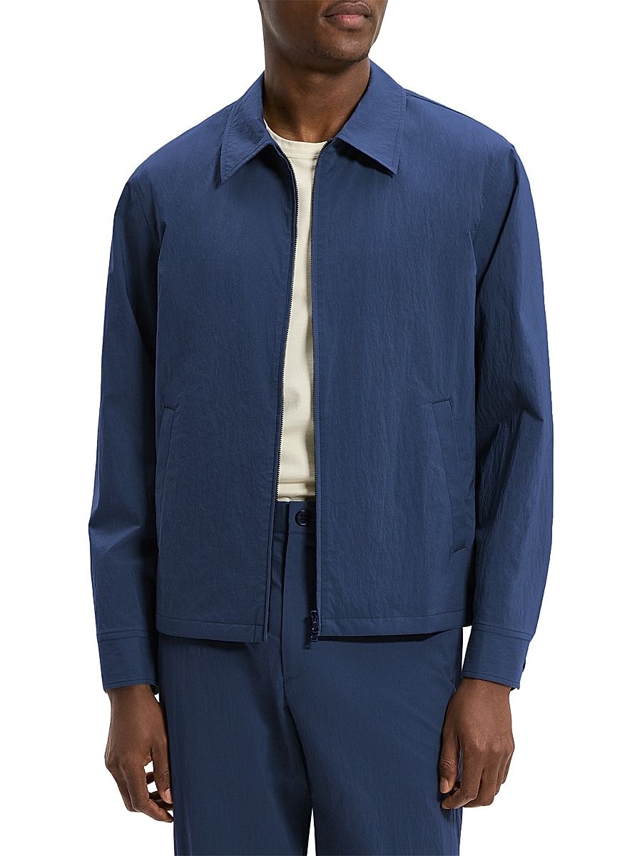 Men's City Full-Zip Nylon-Blend Jacket - Nocturne Navy - Size XXL