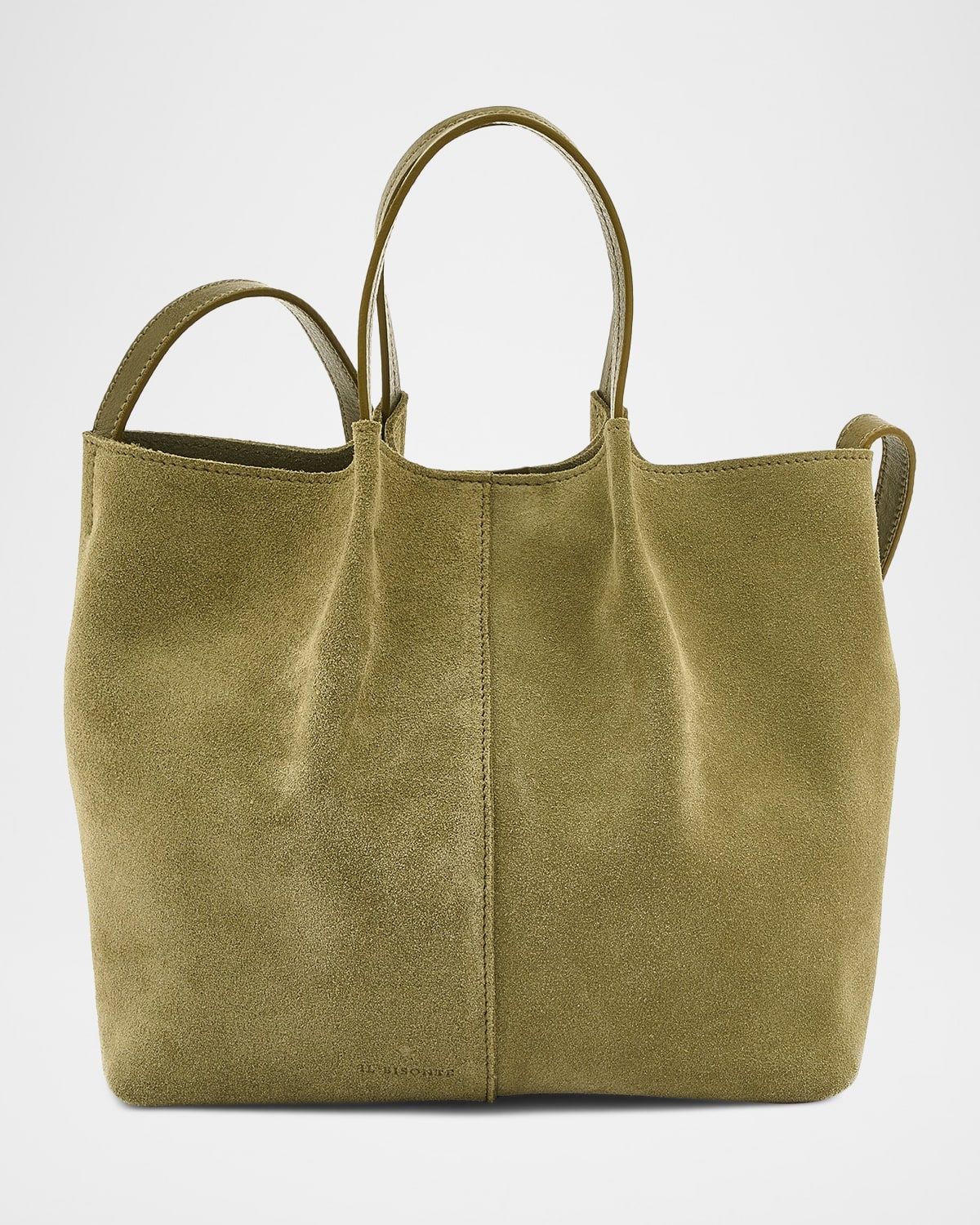 Nina Pleated Suede Crossbody Bag