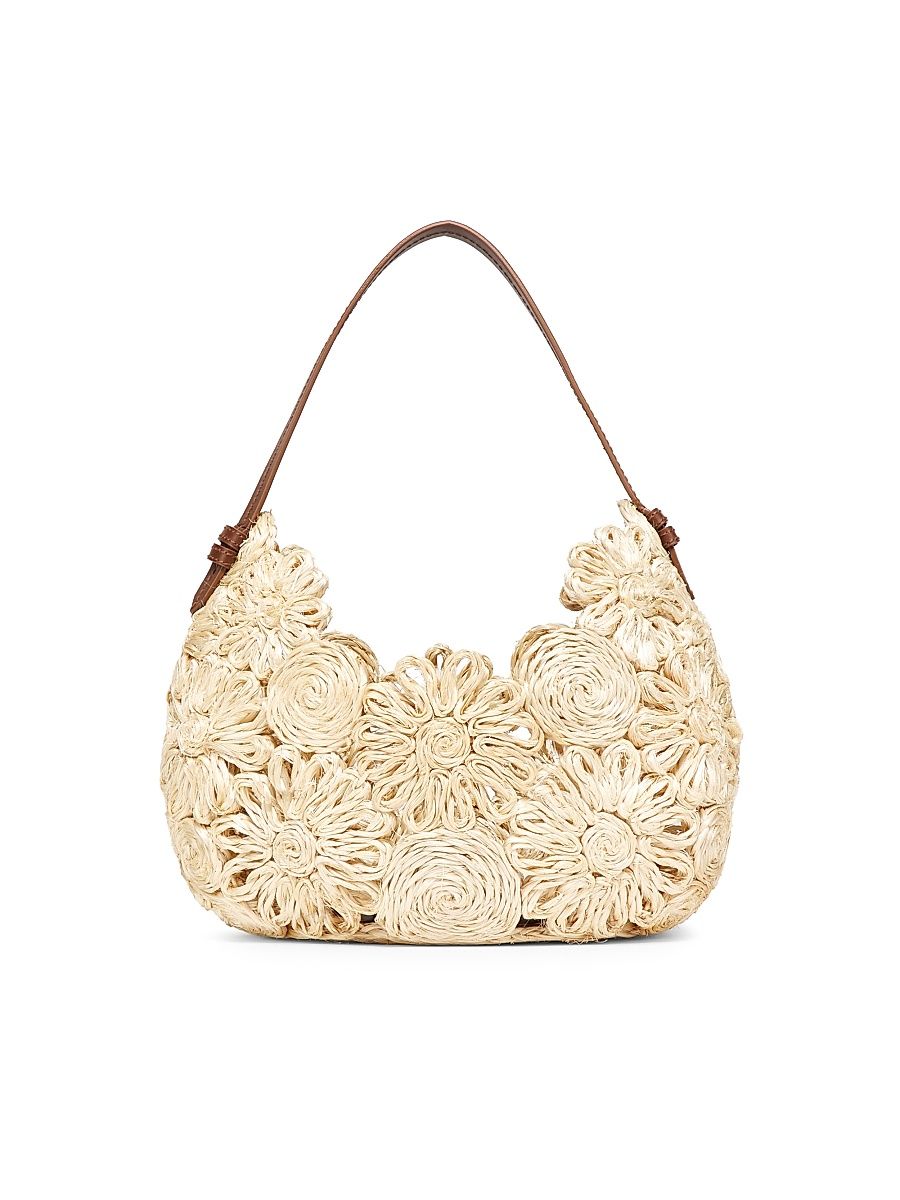 Women's The Daisy Woven Hobo Bag - Natural
