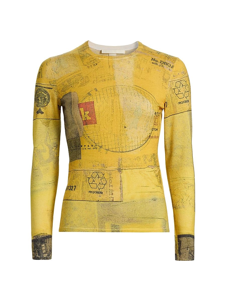 Women's Sulphur Bank Merino Wool Sweater - Yellow Multi - Size XL