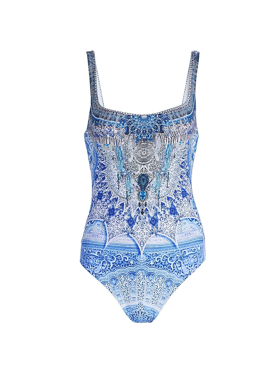 Women's The Bosphorous One-Piece Swimsuit - Blue Multi - Size XS