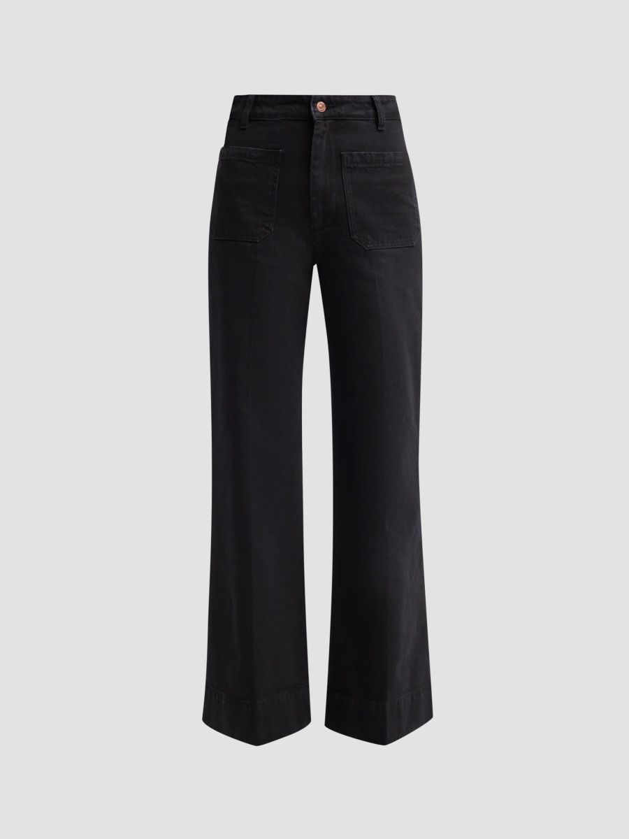 Victoria Beckham Women's Alina Patch Pocket Jeans - Washed Black - Size 24