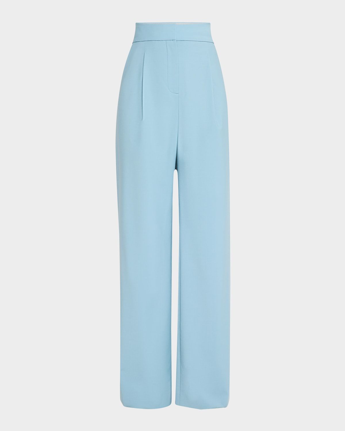 Robinne Pleated Straight-Leg Pants