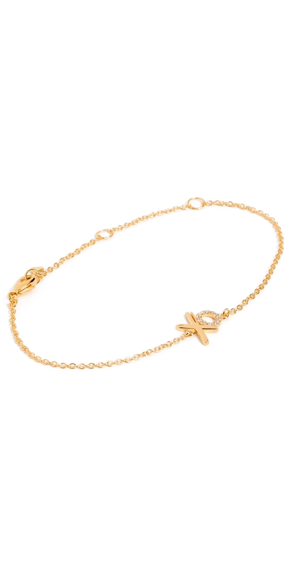 Gwen Beloti XO Charm Bracelet Gold One Size