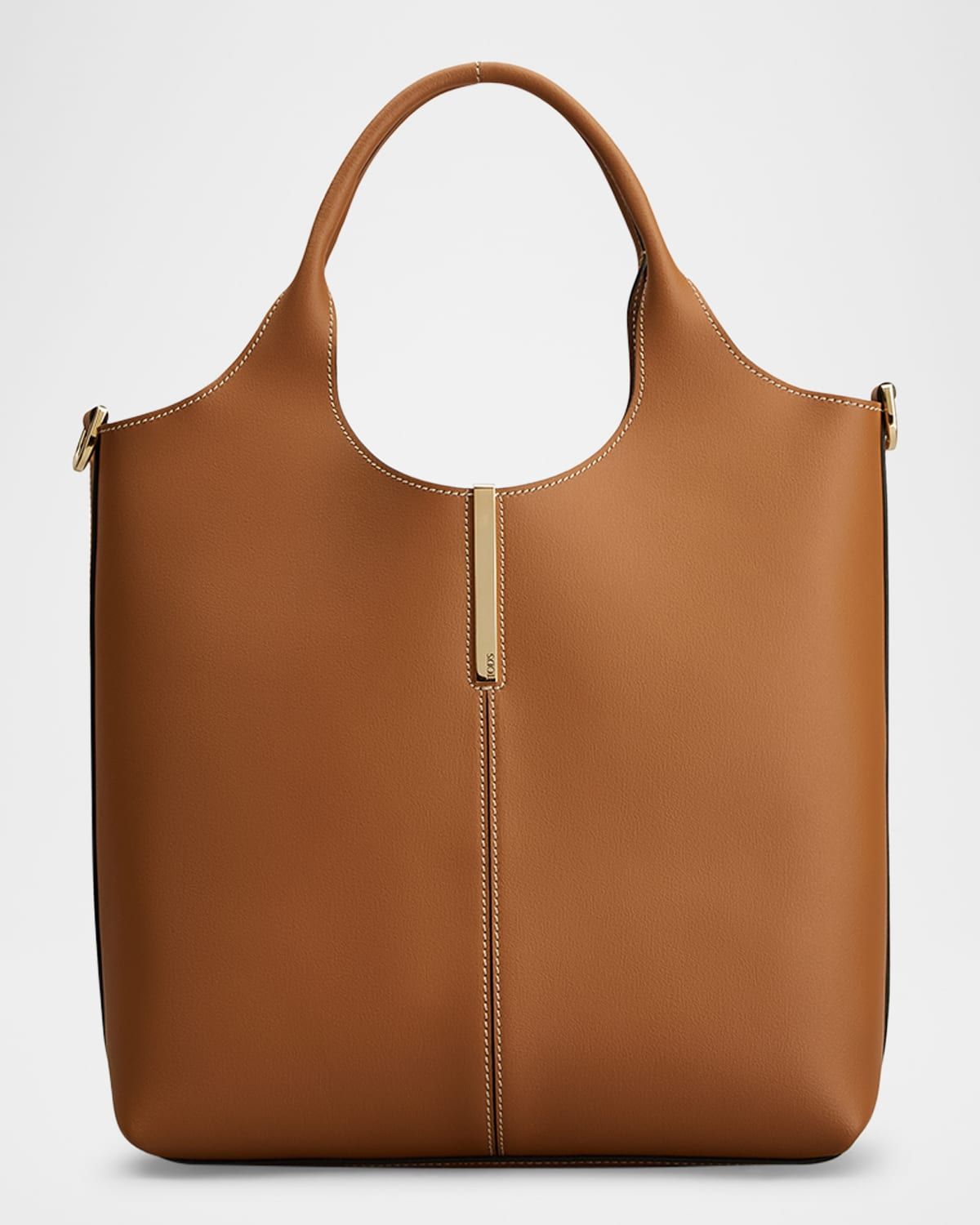 Small Leather Tote Shopping Bag