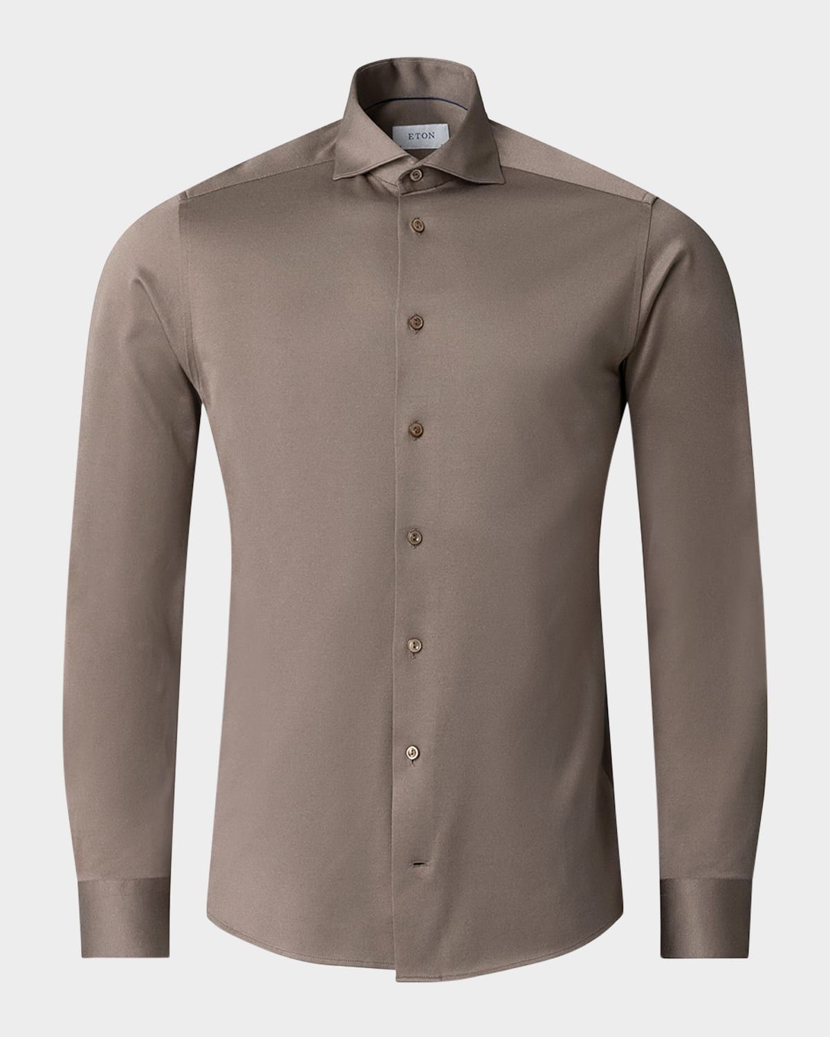 Men & apos;s Contemporary Fit Cotton Sport Shirt
