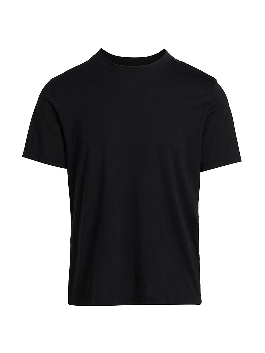 Men's Light Cotton T-Shirt - Black - Size XXL