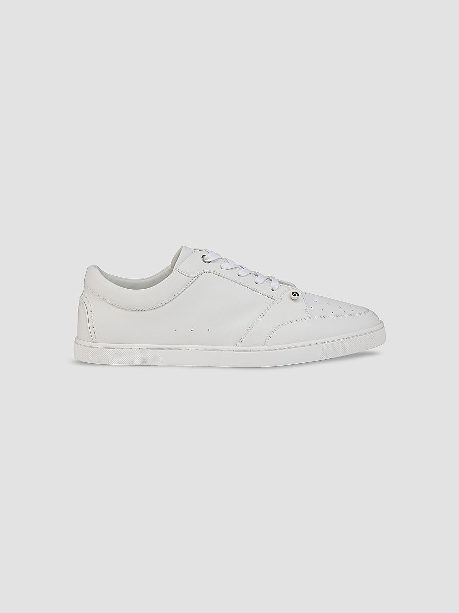 Christian Louboutin Men's Chambelisneak Leather Sneakers - White - Size 12