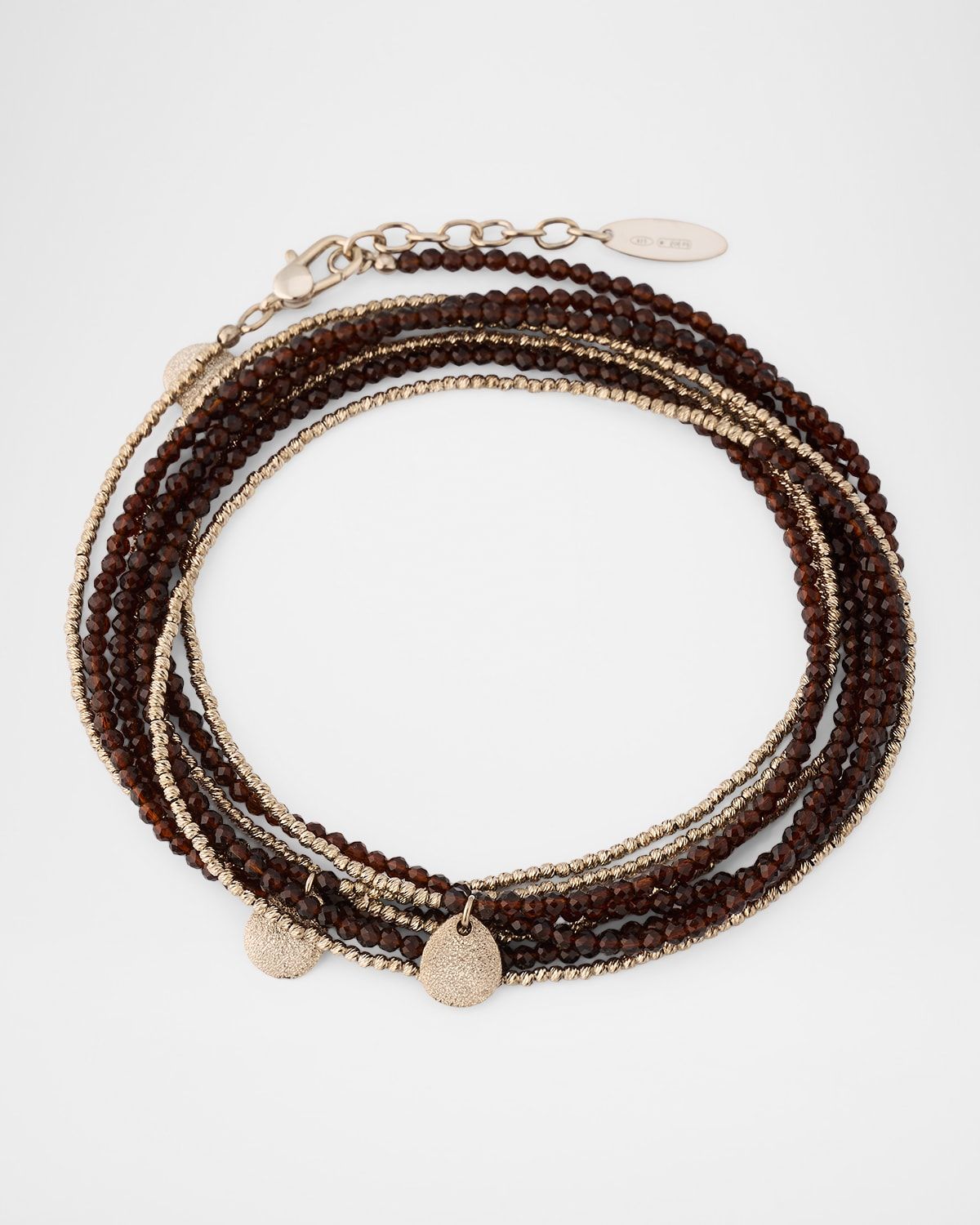 Hematite And Sterling Silver Wrap Bracelet