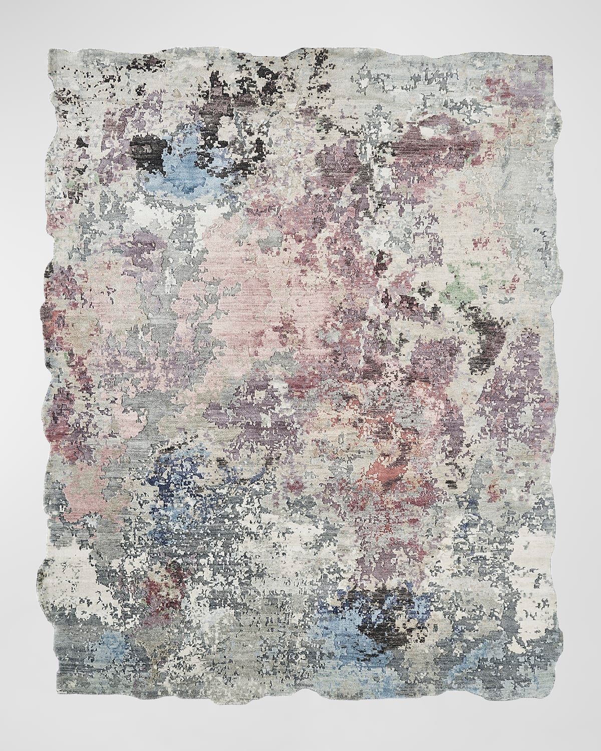 Abstract Hand-Knotted Rug