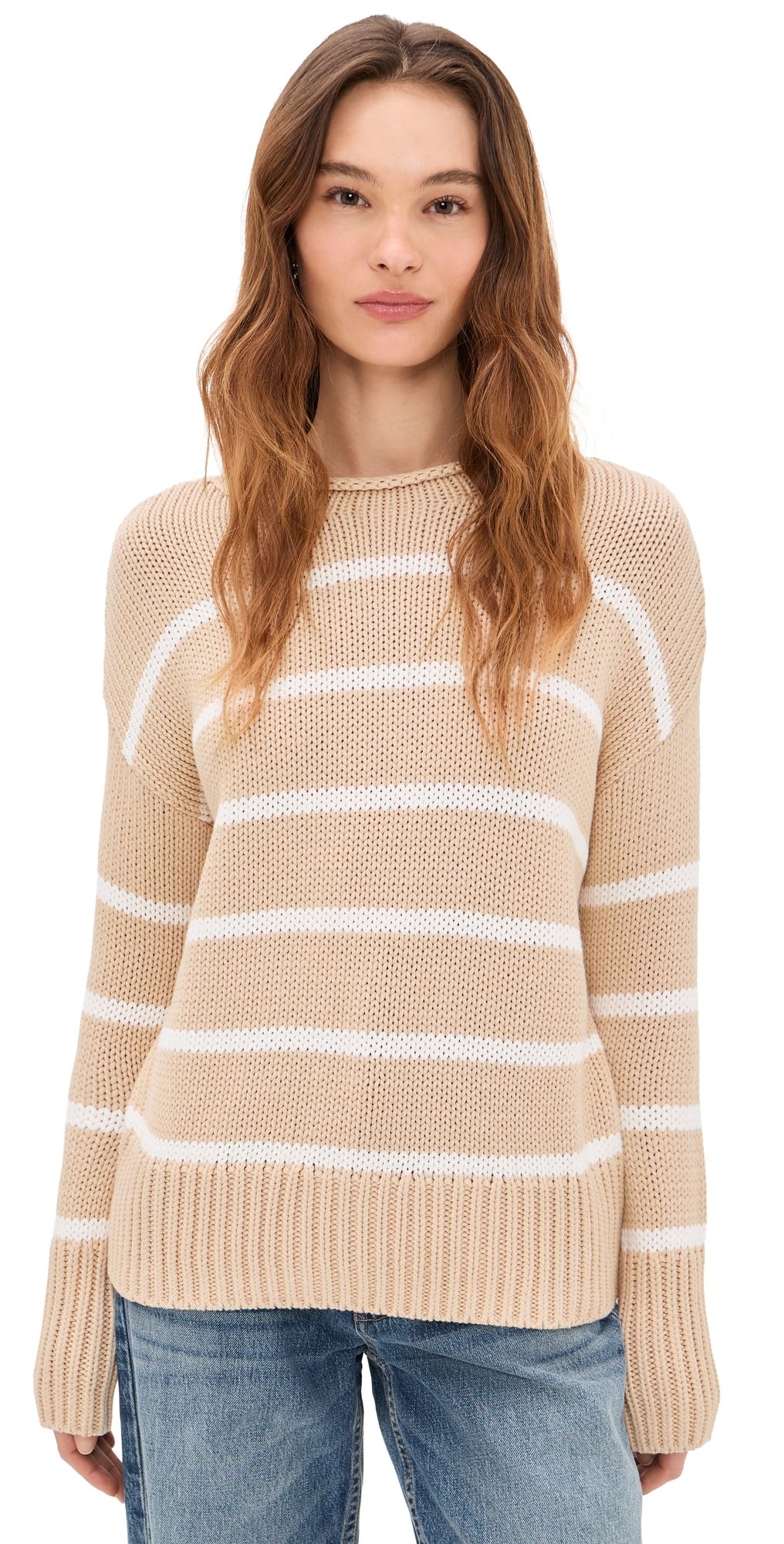 La Ligne Marina Sweater Camel/Cream M